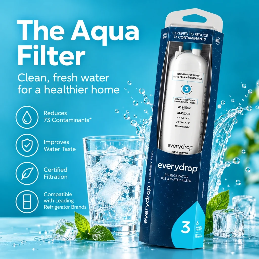 everydrop EDR3RXD1 filter reduces 73 contaminants