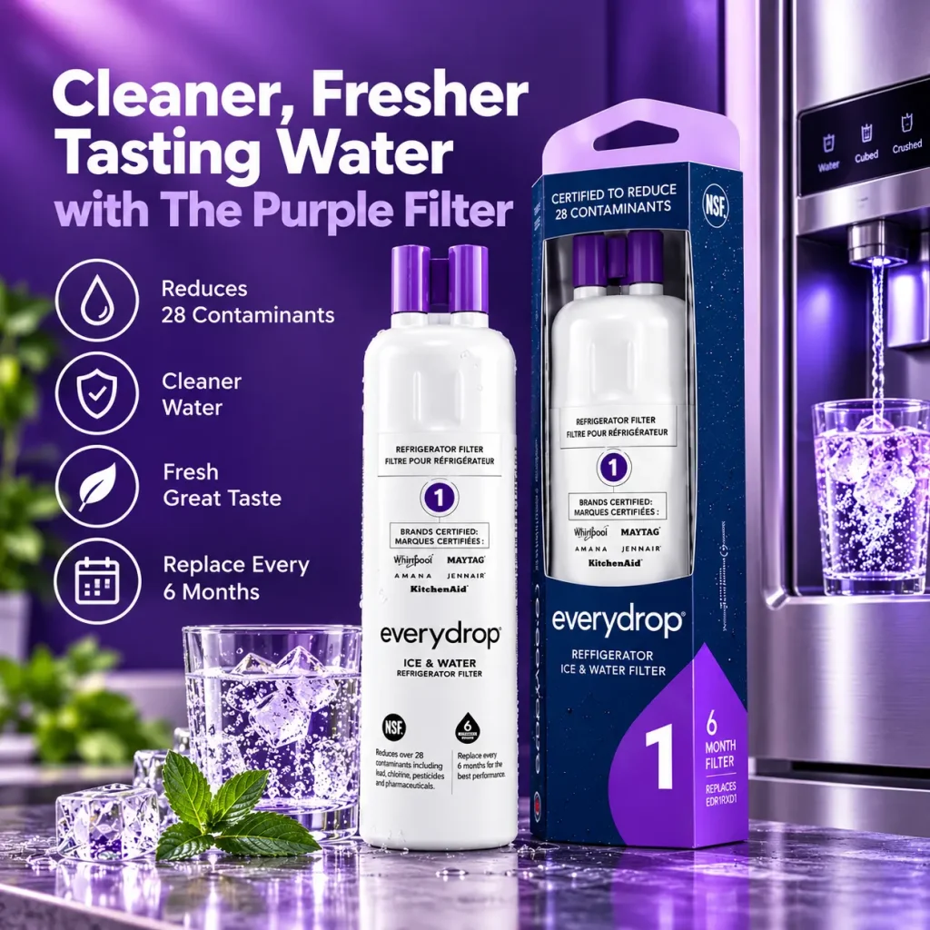 Cleaner water with the everydrop EDR1RXD1 Filter 1