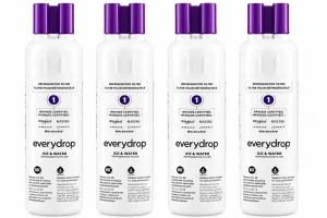 Four everydrop EDR1RXD1 purple refrigerator filters