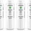 Four everydrop EDR4RXD1 green refrigerator filters