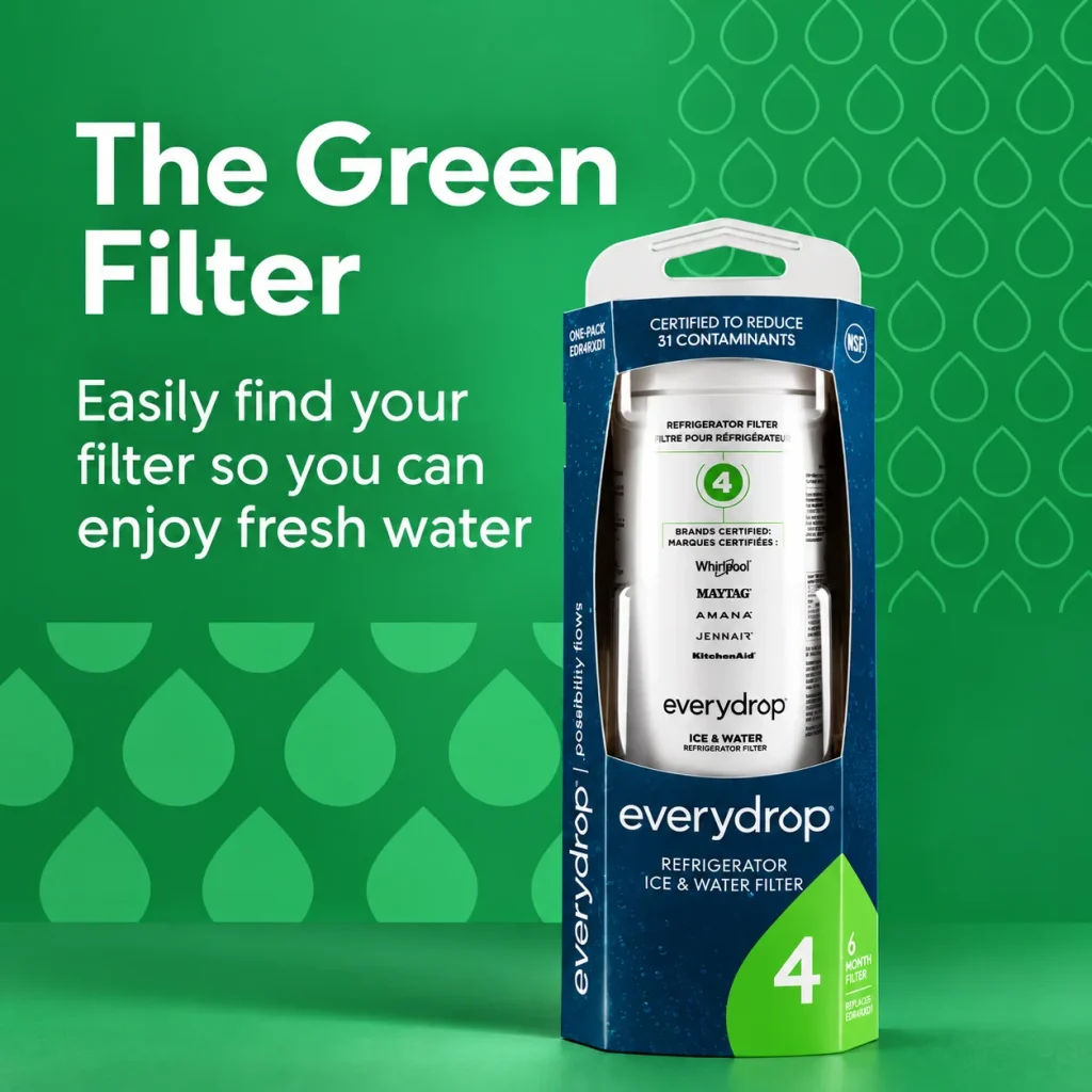 everydrop EDR4RXD1 green filter replaces UKF8001